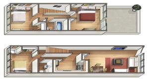 Three bedroom floorplan