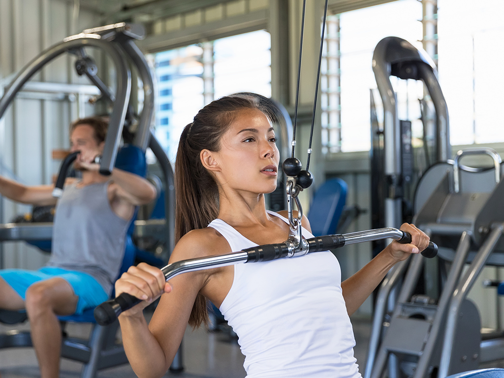 woman working out at Moanalua Hillside Apartments