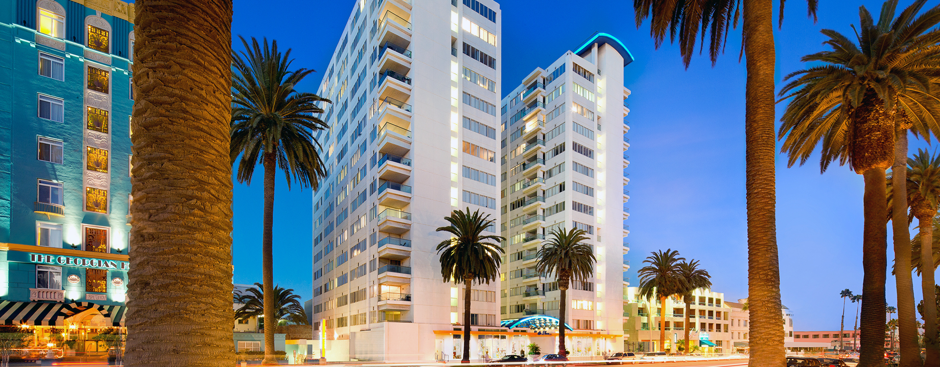 Pacific Plaza apartments front of building