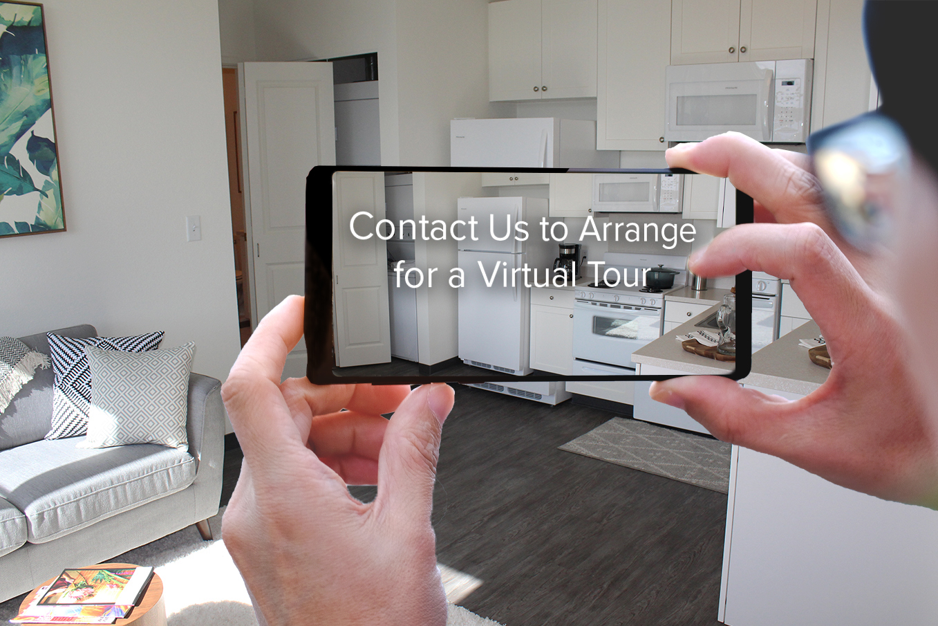 phone shows virtual tours